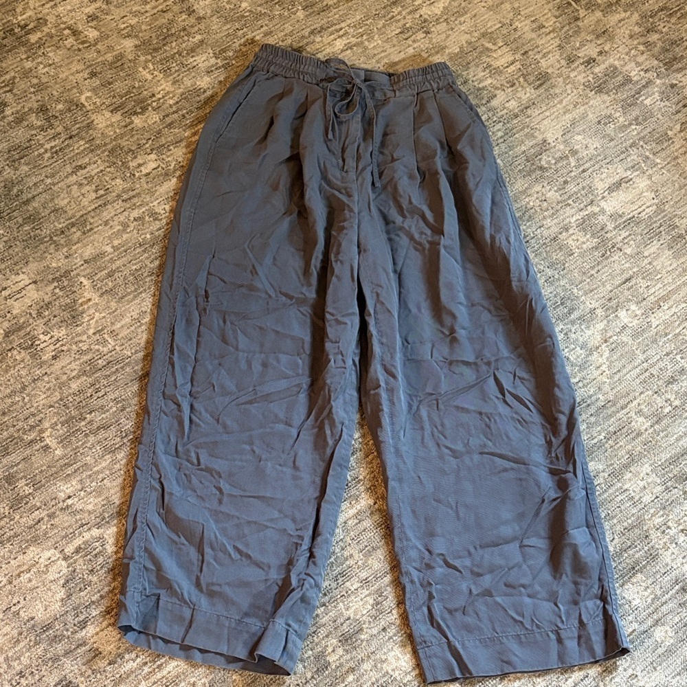 Club Monaco Charcoal wide leg pants - size small petite - elastic waist